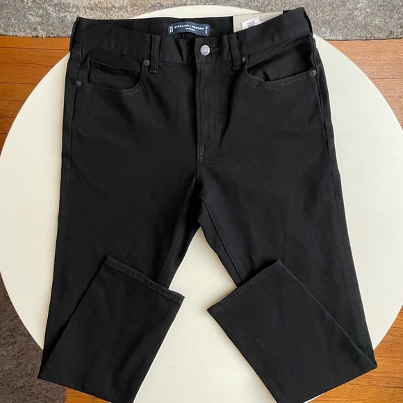 Everlane Uniform Men’s The Slim 4-Way Stretch Jean 32x30 Black New - Picture 1 of 9